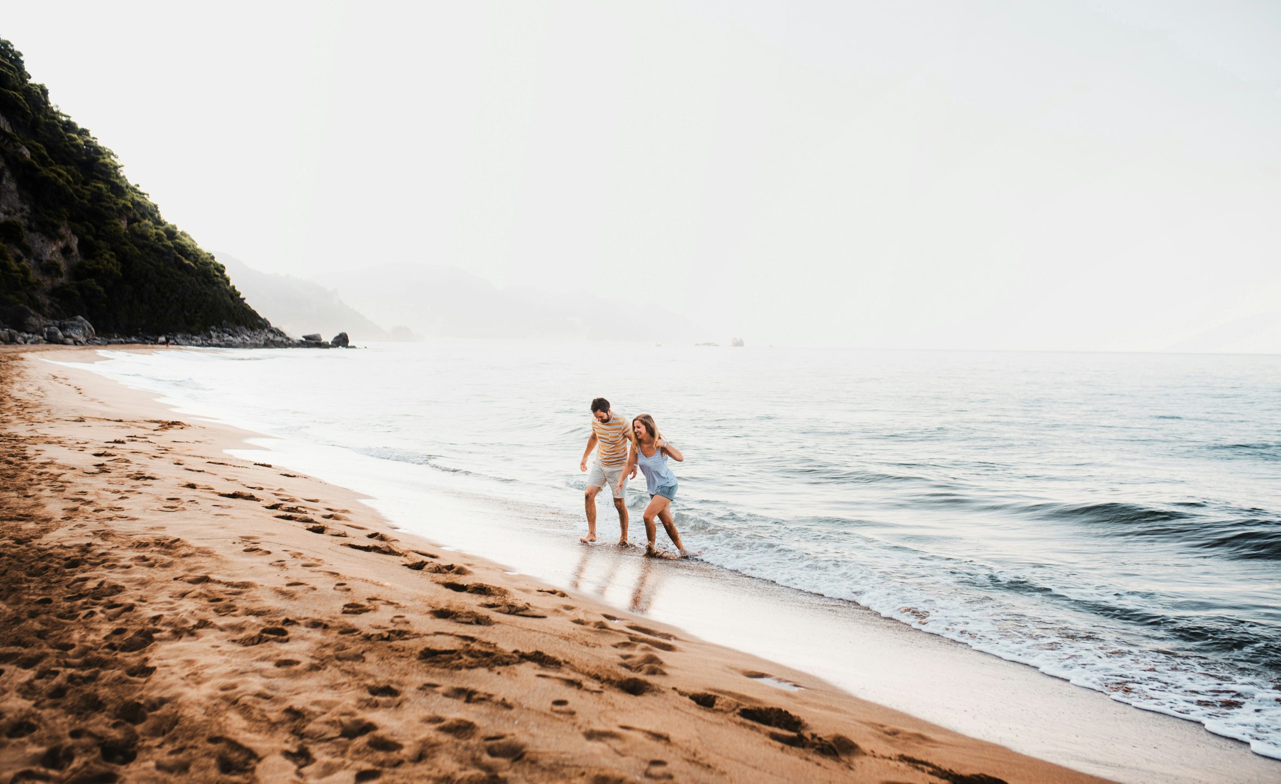 exotic beach engagement photo shoot