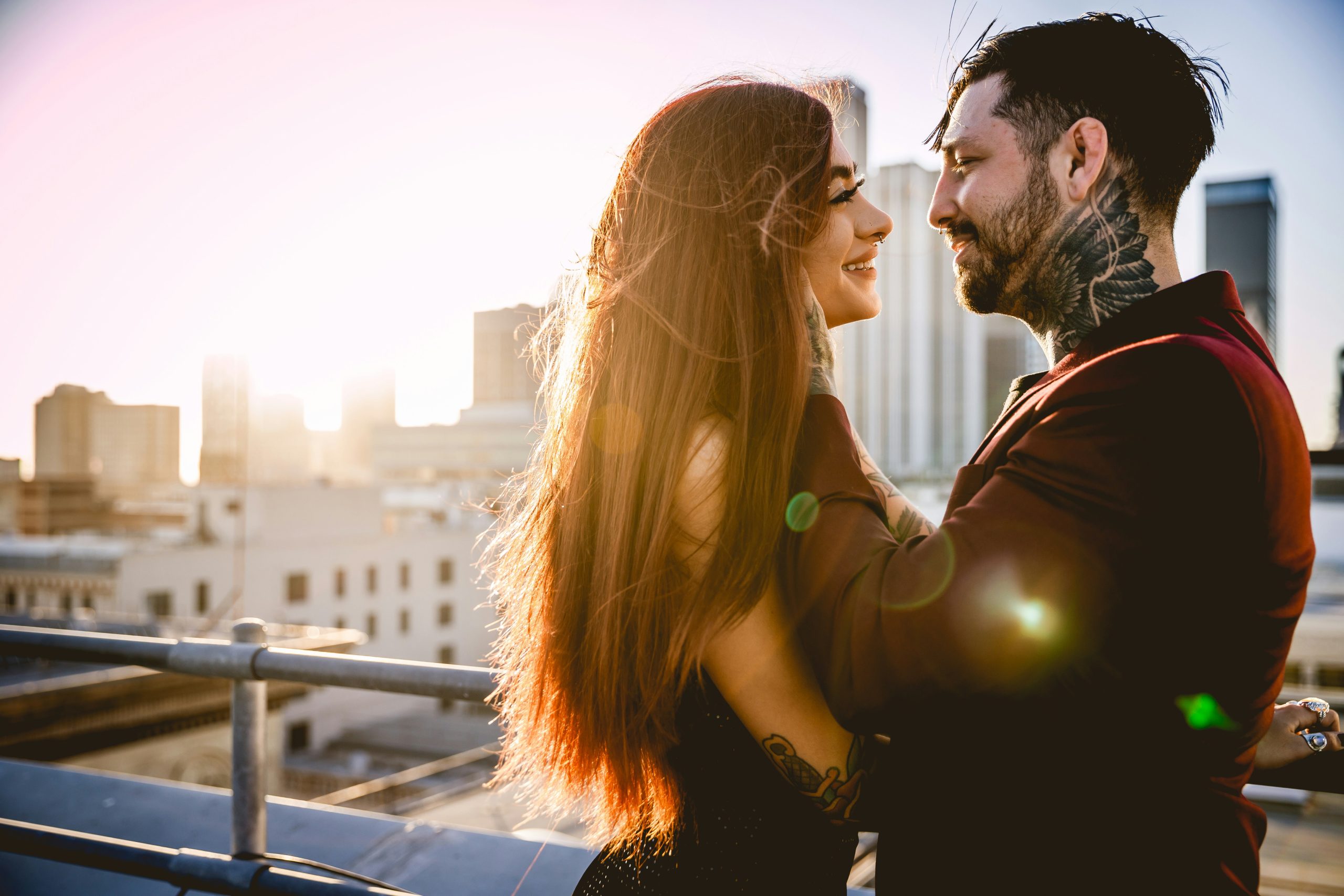 golden hour engagements